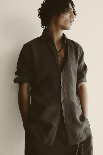 LINEN REGULAR FIT SHIRT