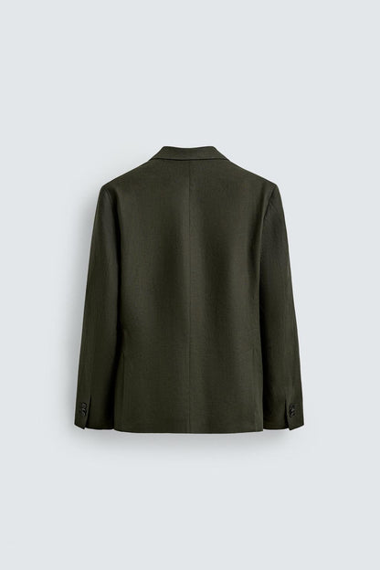 DOUBLE-BREASTED SUIT BLAZER