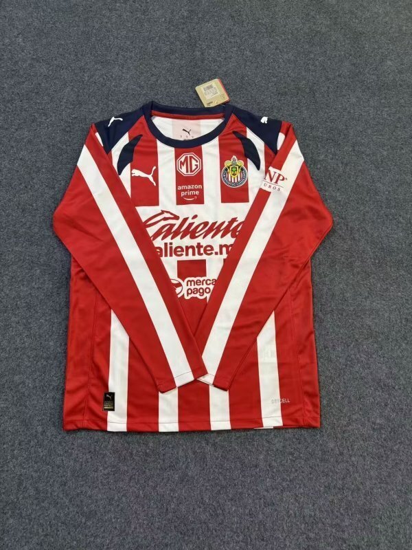 Chivas Guadalajara Camiseta Local 2025/26 - Manga Larga