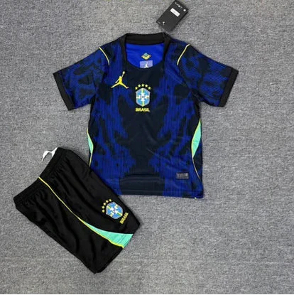 Brasil Mundial Camiseta Visitante 2026 - Niños