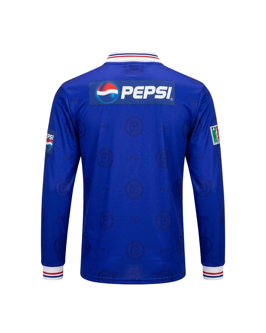 Cruz Azul Home Manga Larga Camiseta 1998 - Retro