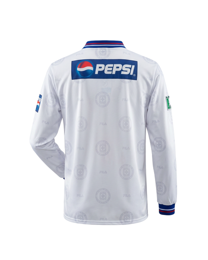 Cruz Azul Away Manga Larga Camiseta 1998 - Retro