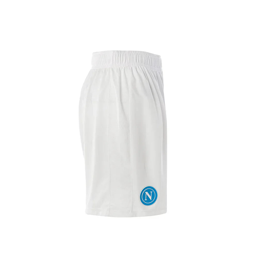 SSC Napoli White Match Shorts Camiseta 2025/26