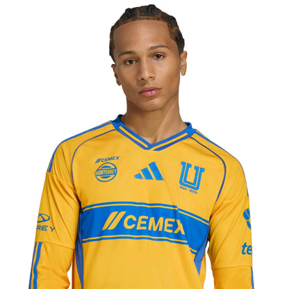 Tigres UANL Camiseta Local 2025/26 - Manga Larga - Player Version