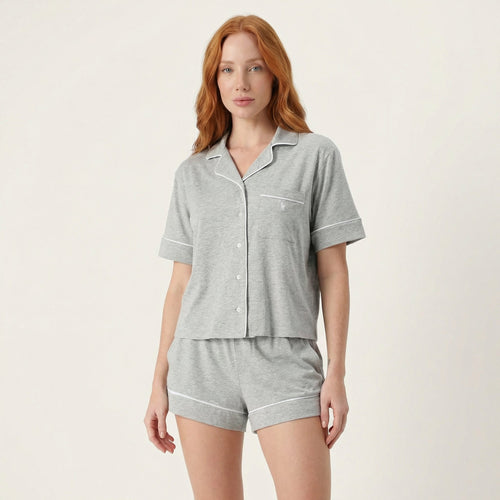 Silk Ease | Ensemble Nuit Léger – Chemise & Short