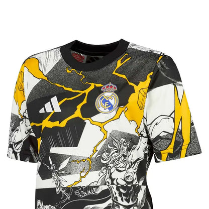 Real Madrid Warm Up Camiseta 2025/26 - Niños - x Marvel White/Negra