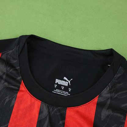 AC Milan Versión Jugador Camiseta Local 2025/26 - Manga Larga