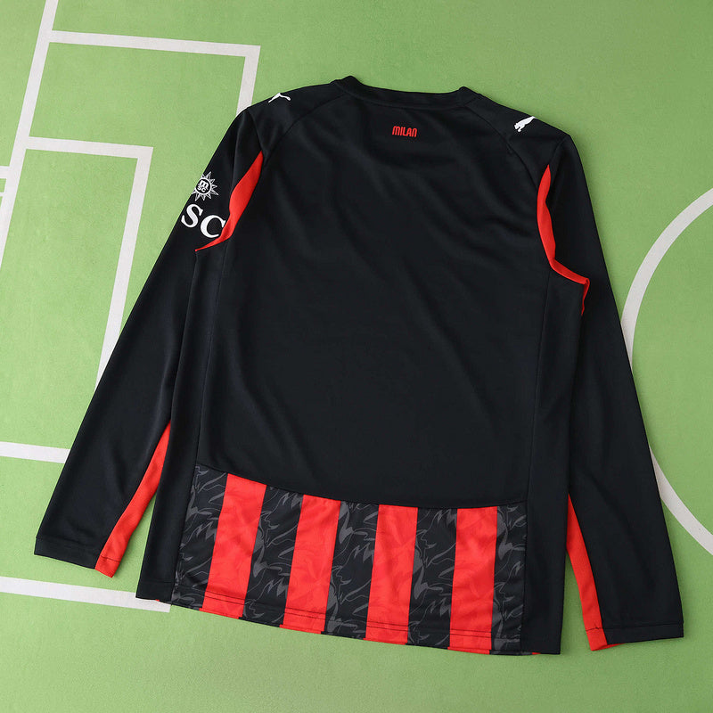 AC Milan Camiseta Local 2025/26 - Manga Larga