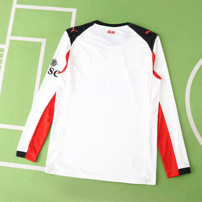AC Milan Versión Jugador Camiseta Visitante 2025/26 - Manga Larga