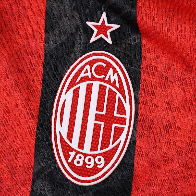 AC Milan Versión Jugador Camiseta Local 2025/26 - Manga Larga