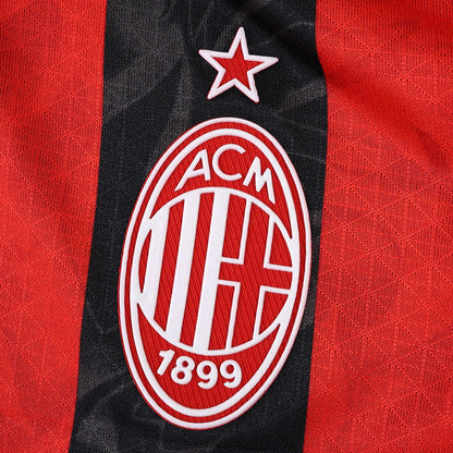 AC Milan Versión Jugador Camiseta Local 2025/26 - Manga Larga