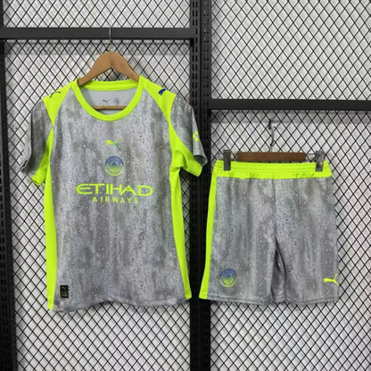 Manchester City Tercera Camiseta 2025/26 - Niños