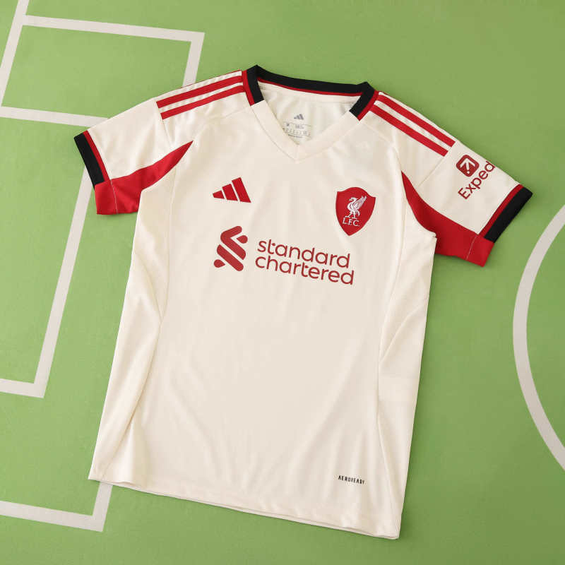 Liverpool Camiseta Visitante 2025/26 - CHAMPIONS 24/25 & Gold Trophy