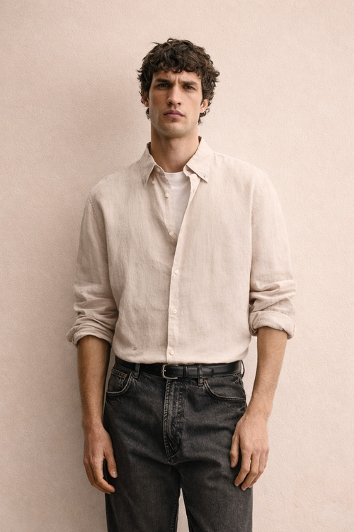 LINEN REGULAR FIT SHIRT