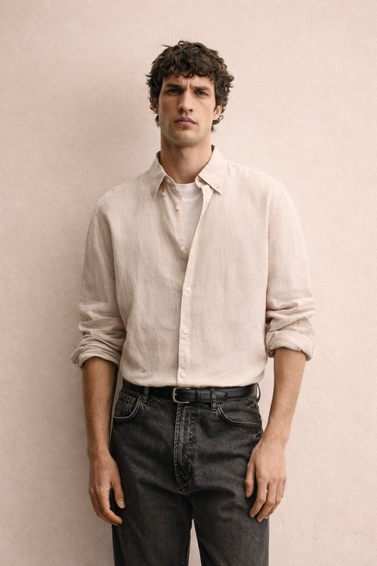 LINEN REGULAR FIT SHIRT