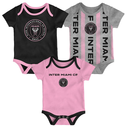 Newborn Inter Miami 3 Camiseta - Beb - Pack Bodysuit Set