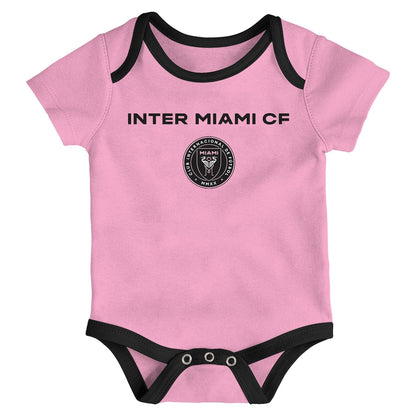 Newborn Inter Miami 3 Camiseta - Beb - Pack Bodysuit Set