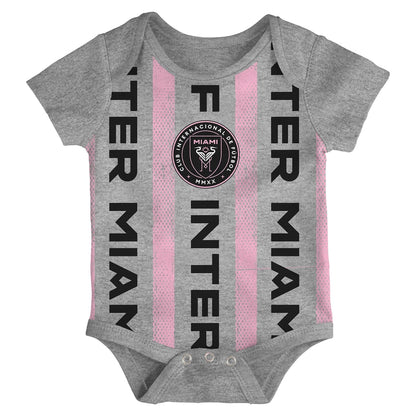 Newborn Inter Miami 3 Camiseta - Beb - Pack Bodysuit Set