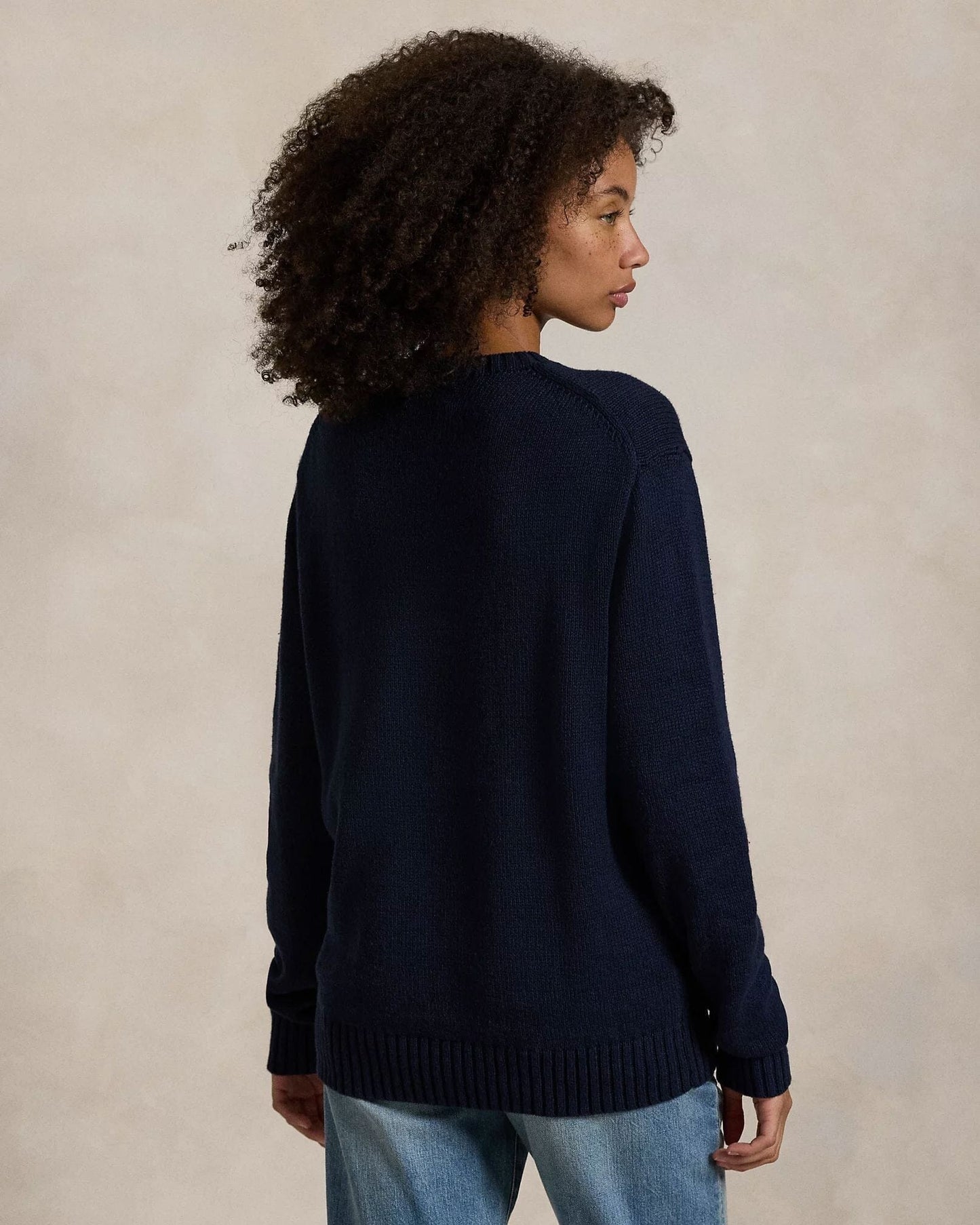 RL Polo Bear Cotton-Linen Sweater