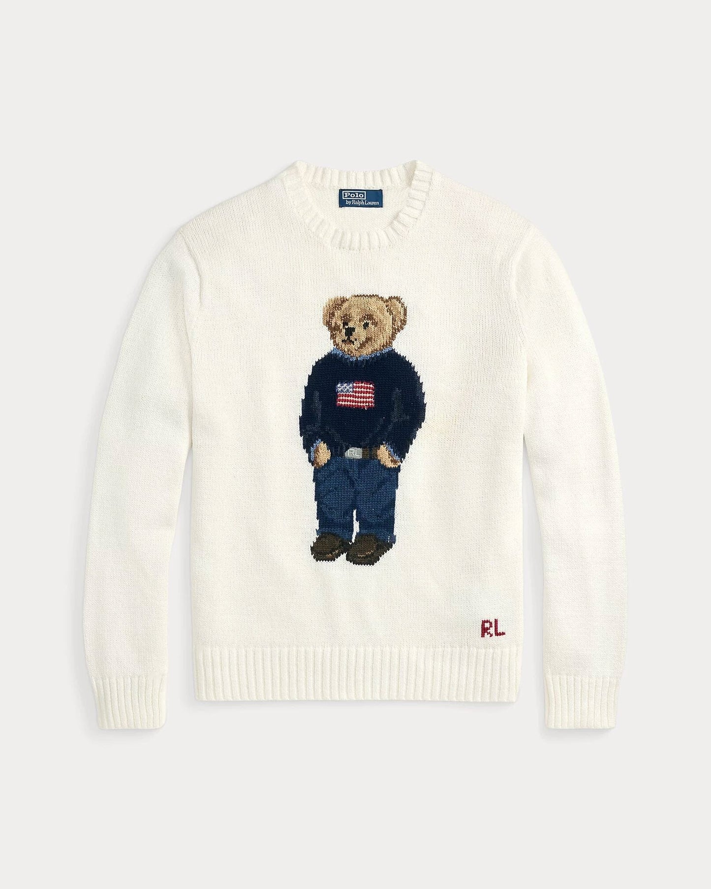 RL Polo Bear Cotton-Linen Sweater