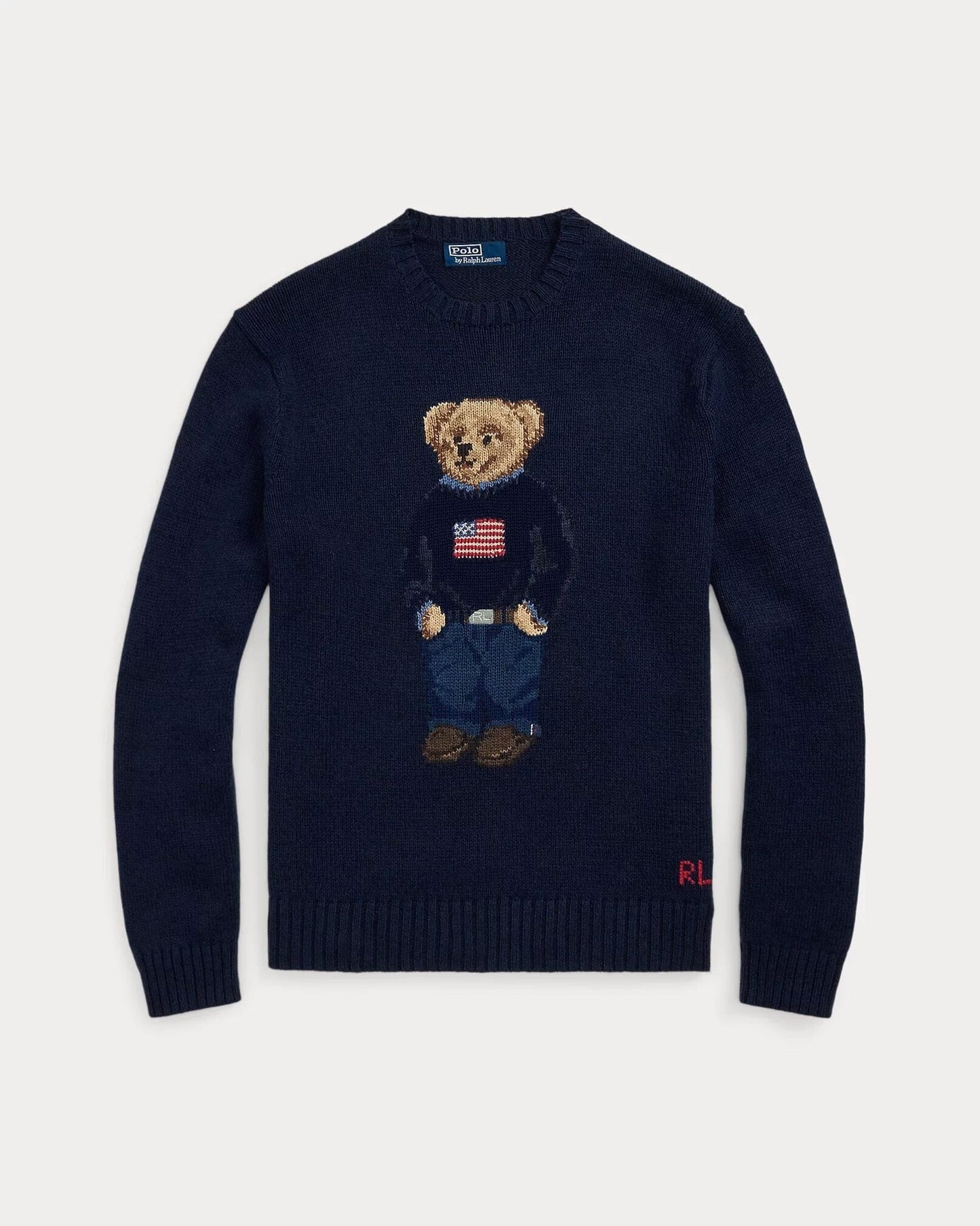RL Polo Bear Cotton-Linen Sweater