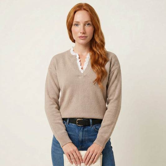 Soline | Pull V-Neck Femme