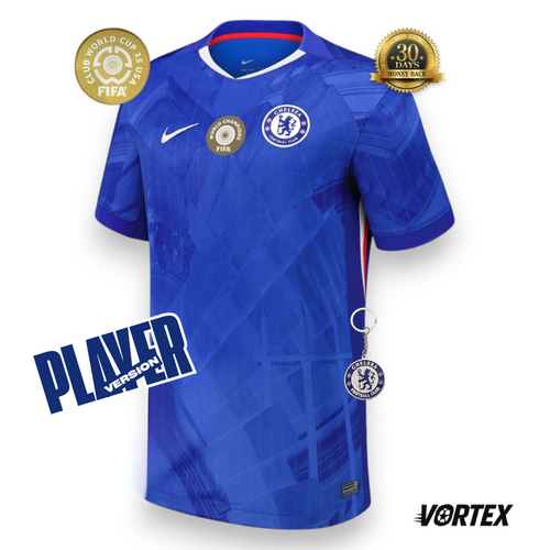 Chelsea Player con World Champions Camiseta Local 2025/26 - Versión Jugador - Patch